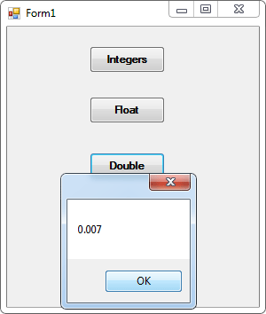 متغیر Double در سی شارپ